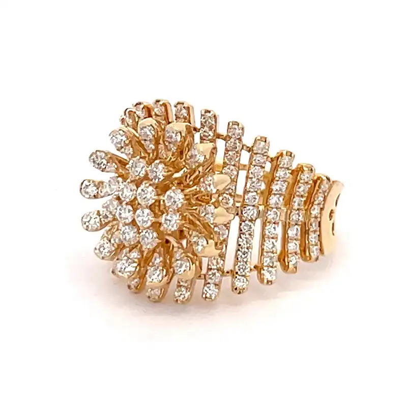 18K Yellow Gold Diamond Ring